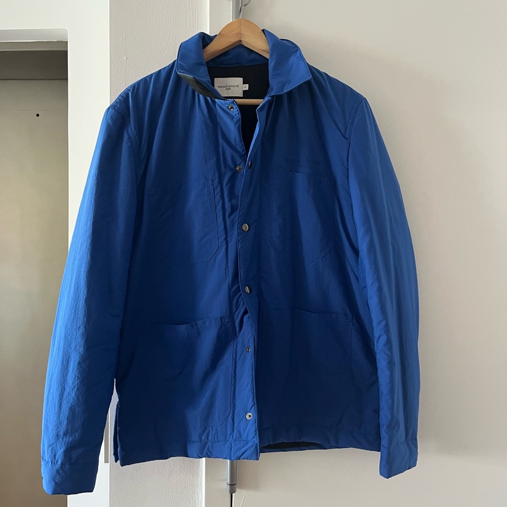 Maison Kitsune Men's Blue Jacket
